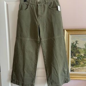 We The Free olive green utility trousers